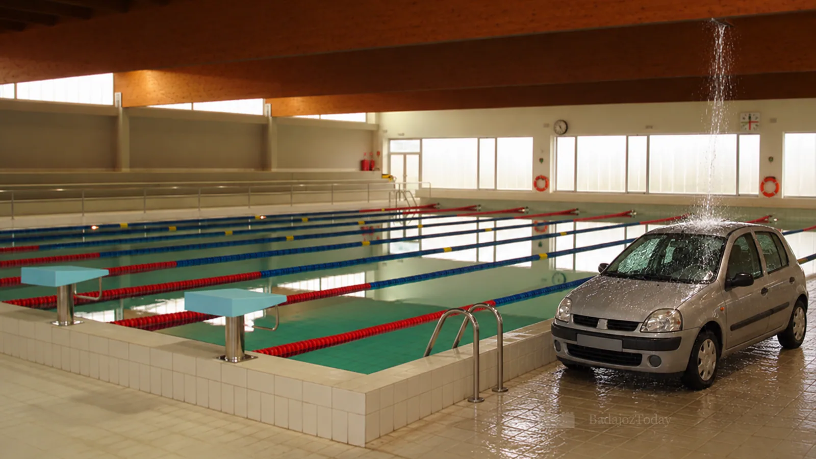 La piscina de San Roque estrena un túnel de lavado para aprovechar sus goteras